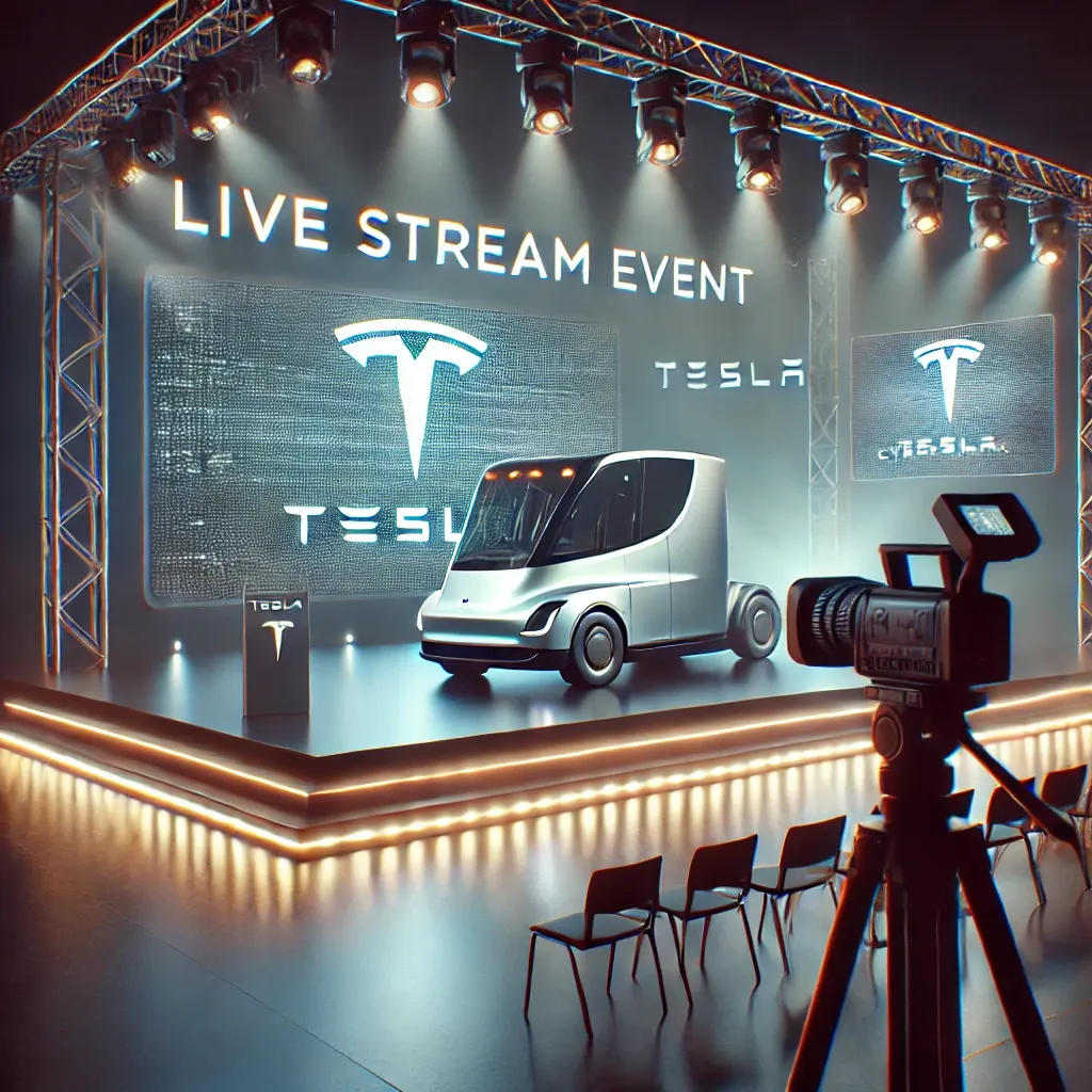 tesla live stream