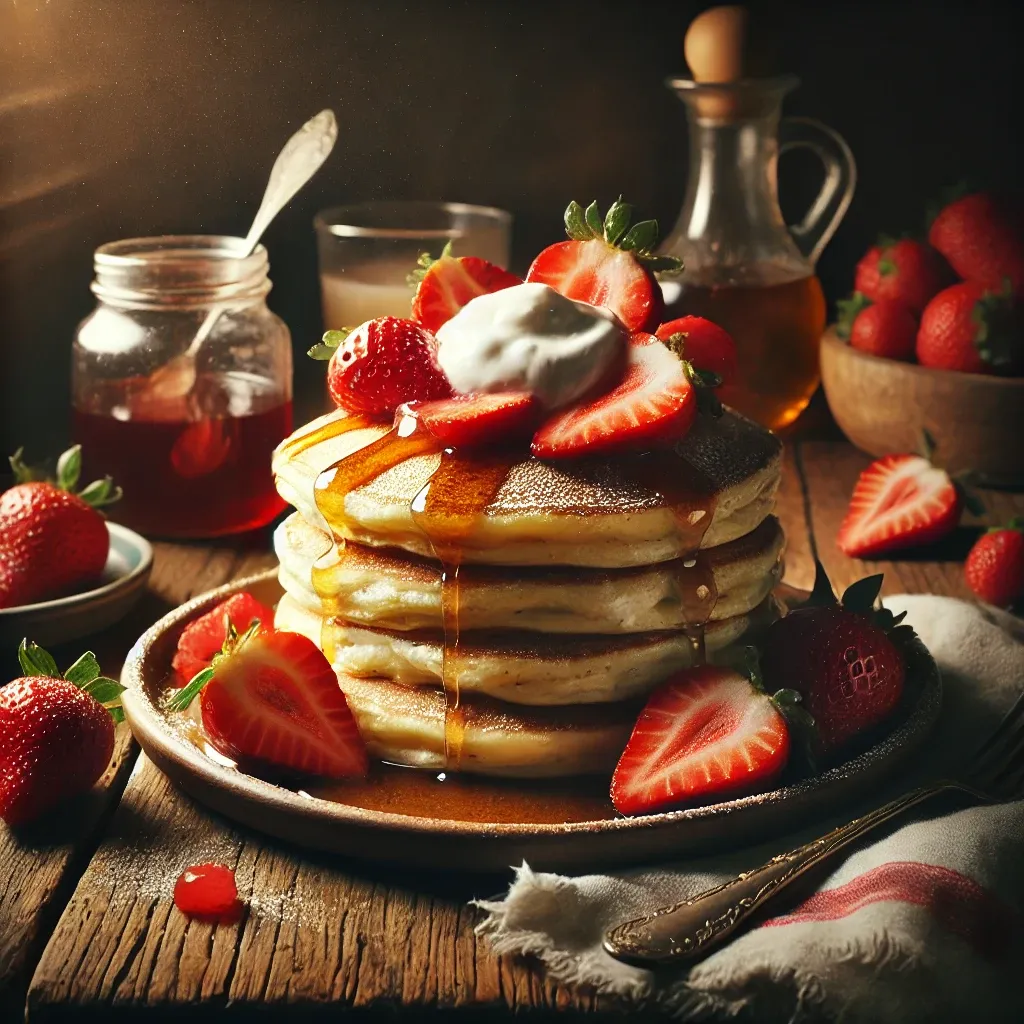 New Yorker's late -night strawberry rikota pancake