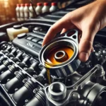 Open the engine oil lid