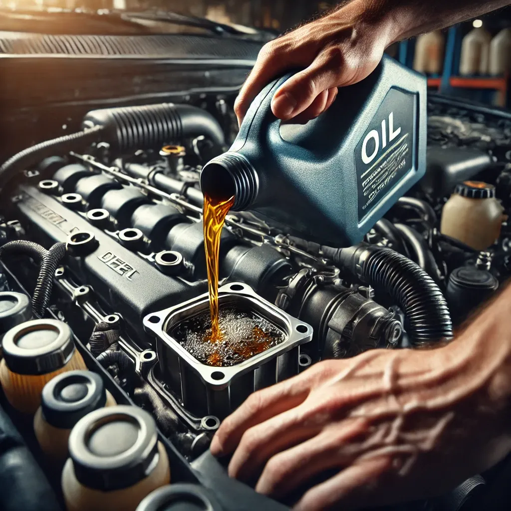 Diesel vehicle engine oil exchange cycle