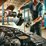 After the engine oil is replaced