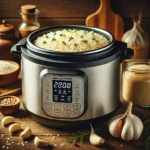 Electric pressure cooker garlic rice