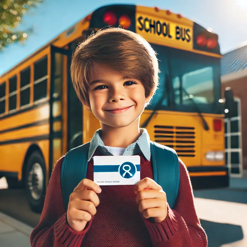 Elementary school student transportation card issuance