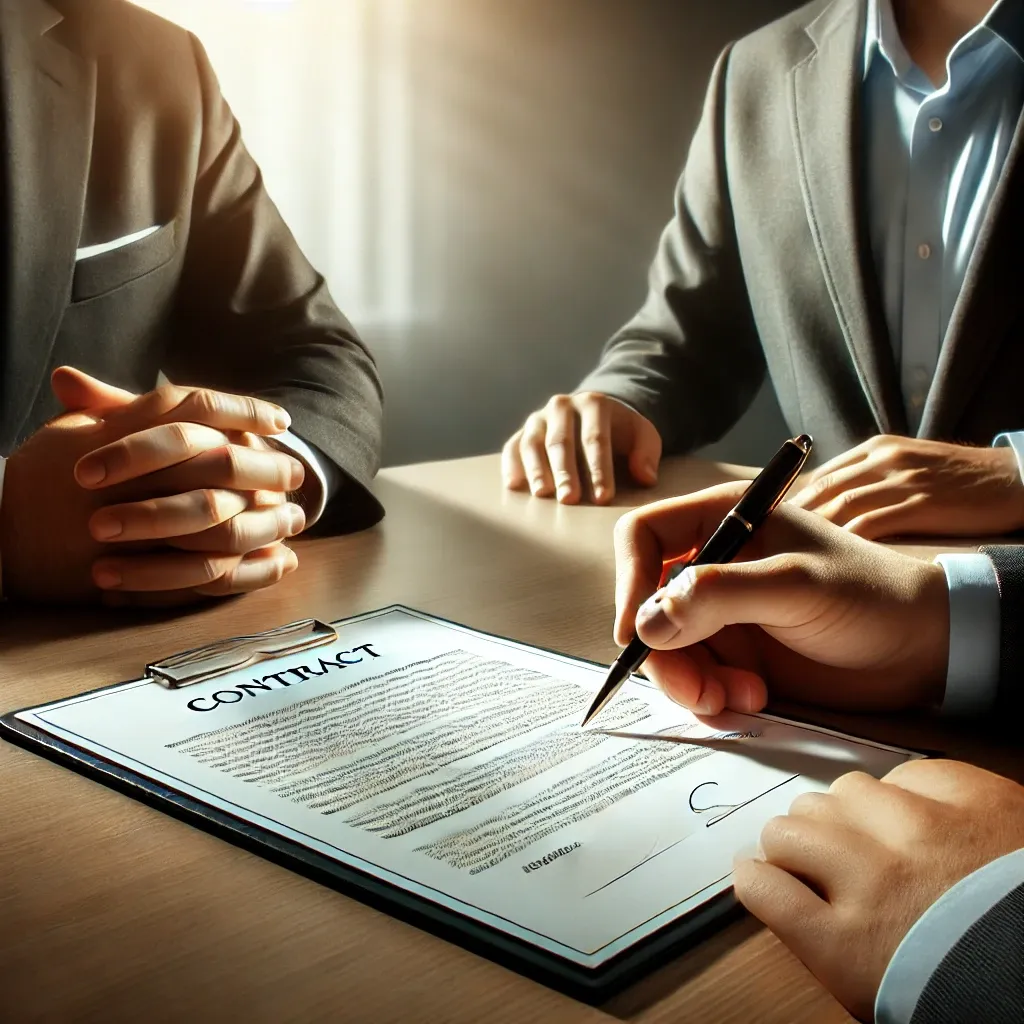 Auto insurance contractor and insured