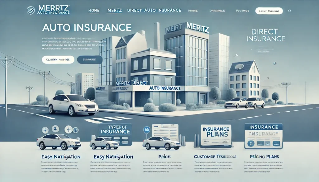 Meritz Direct Auto Insurance homepage