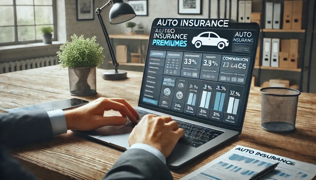 Comparison of auto insurance premiums