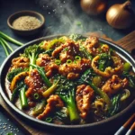 Perfect for late night!Making chewy chicken poop stir -fry