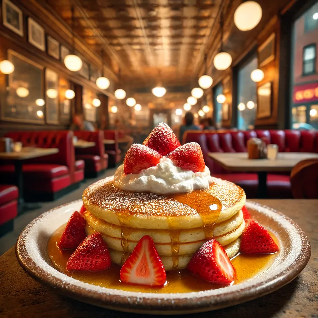 New Yorker's late -night strawberry rikota pancake