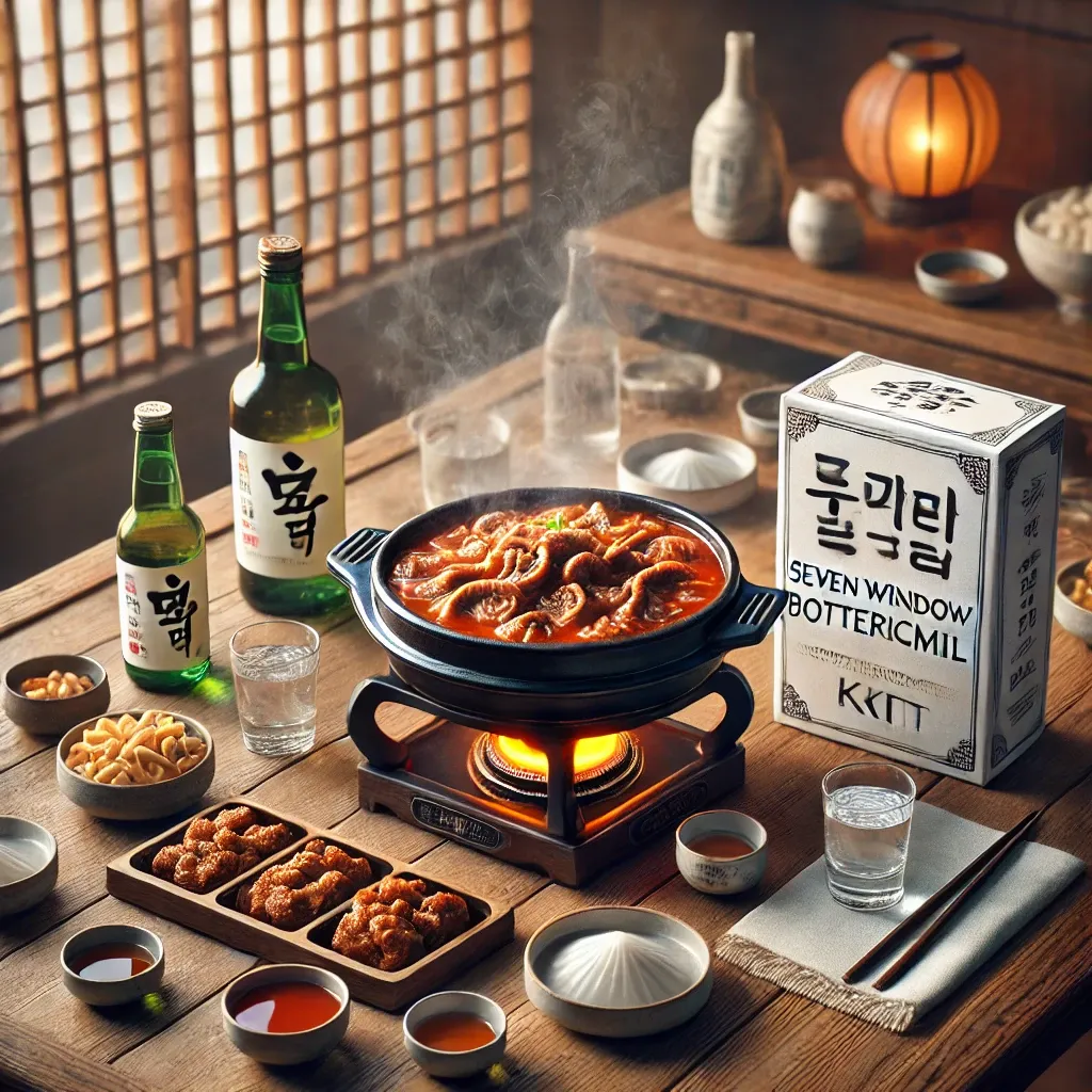 Make it a good giblet hotpot milk kit with soju snacks.