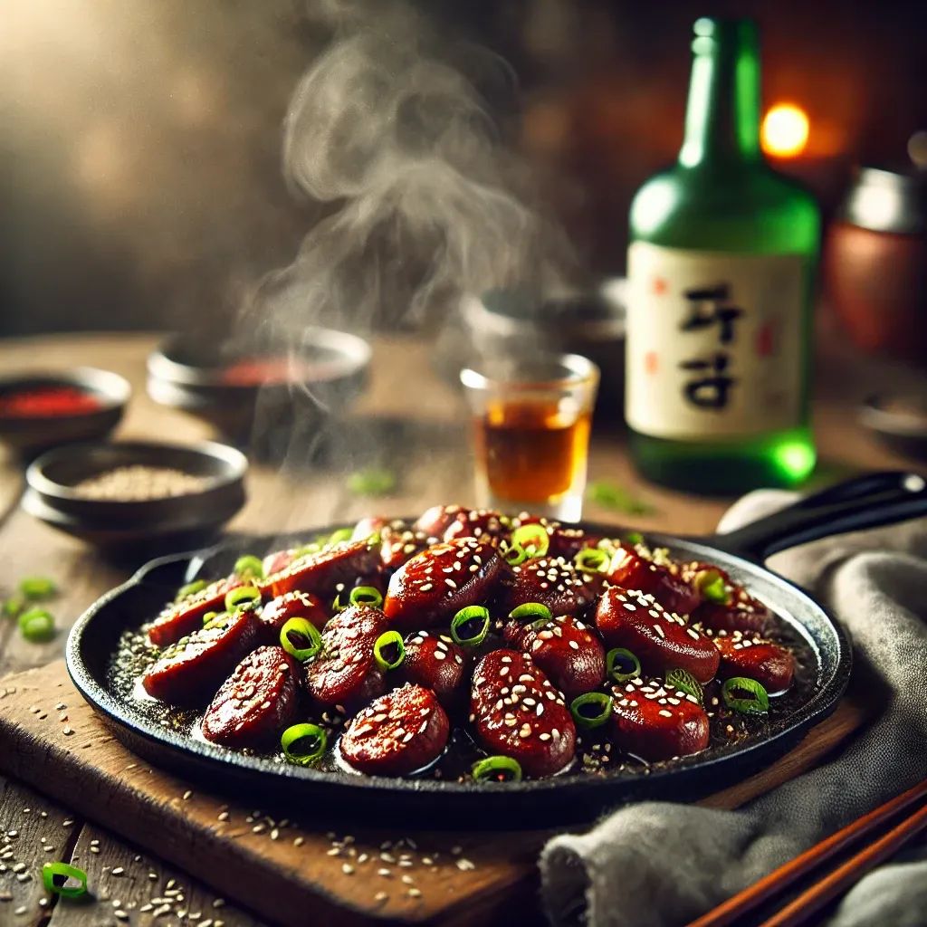 Soju snack Sundaeya Stir -fried recipe
