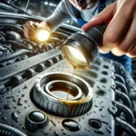 Engine oil cap leakage