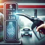 Engine oil price tag