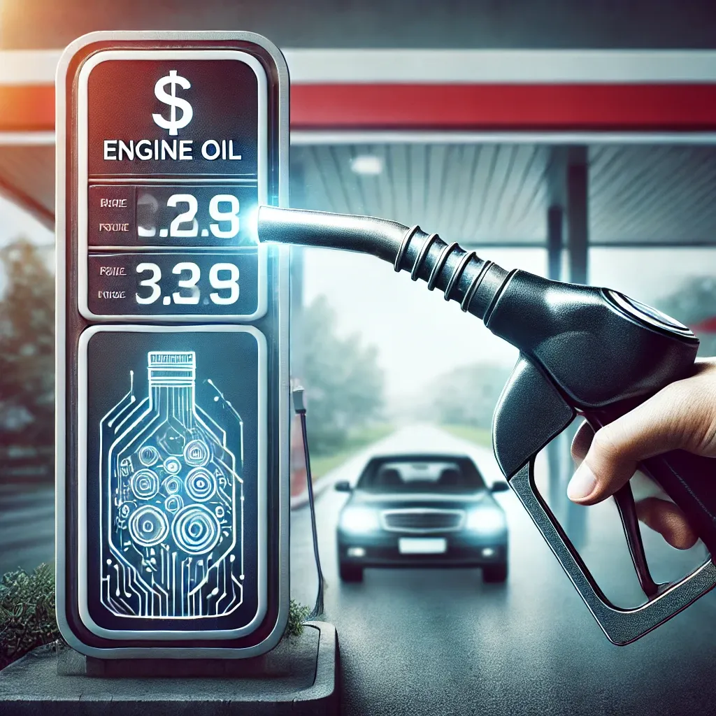 Engine oil price tag