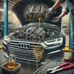 Audi A6 engine oil leakage