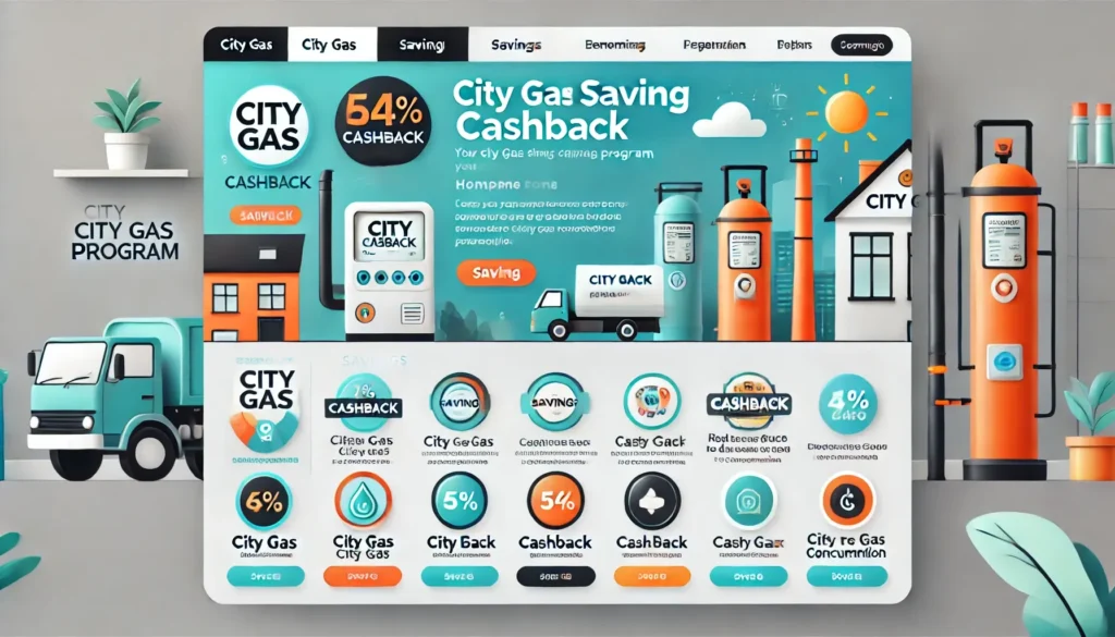 City gas saving cashback homepage