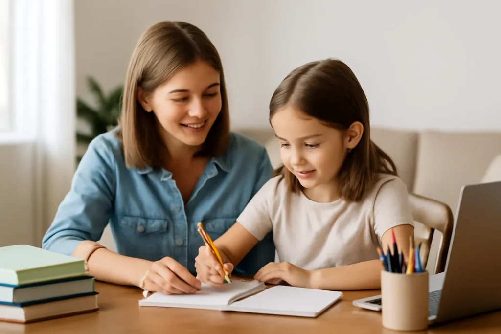 Elementary school homeschooling method