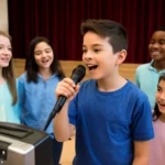 Elementary school karaoke