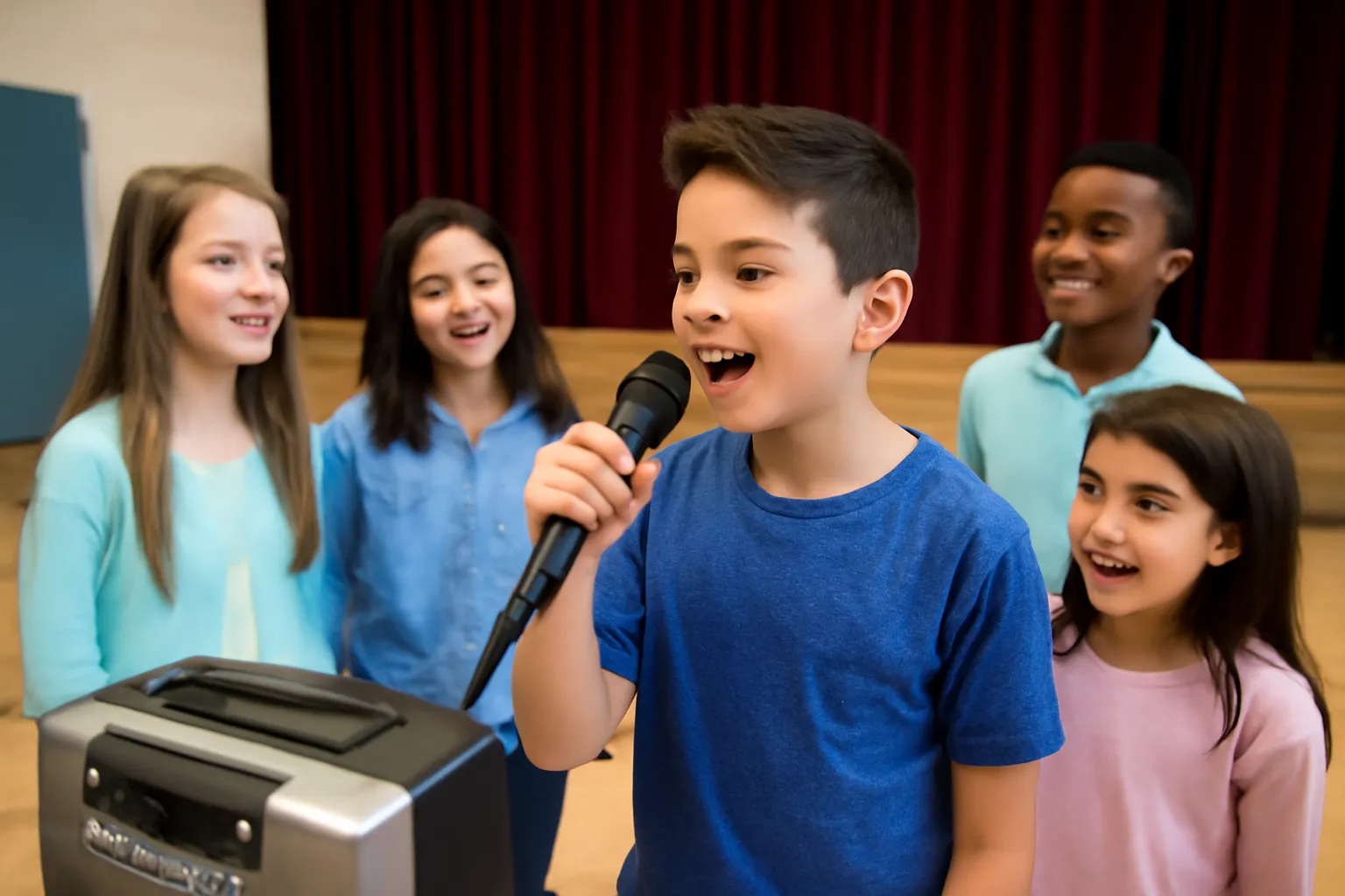 Elementary school karaoke