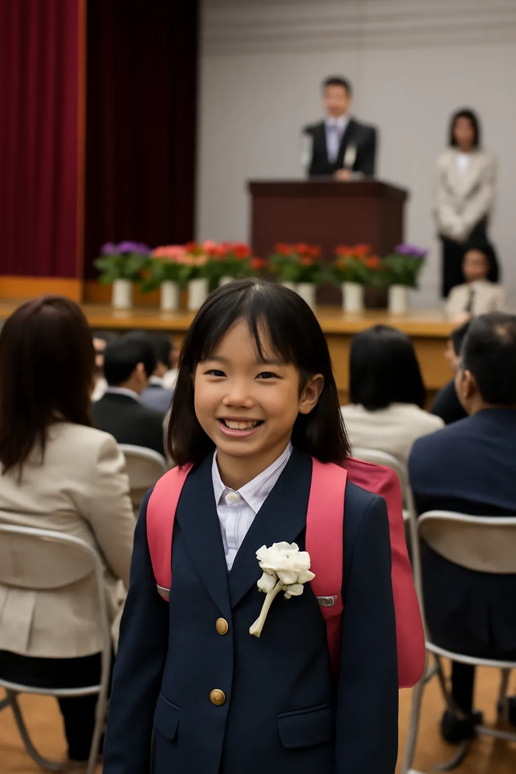 Elementary school student entrance ceremony