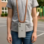 Elementary school cell phone necklace case