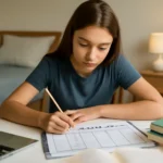 Middle school student study plan