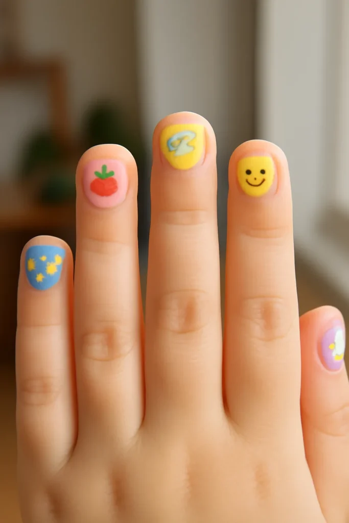 Elementary school nail sticker