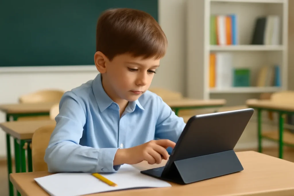 Elementary school laptop pad