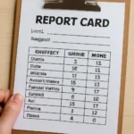 Middle school student report card ranking