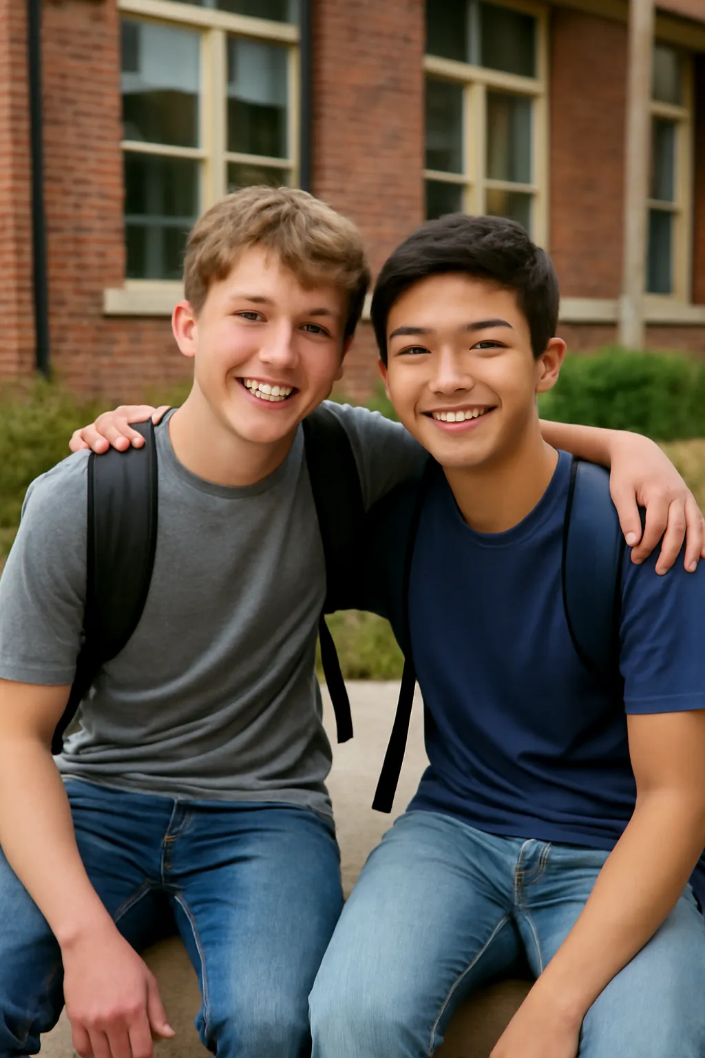 Middle school student friend