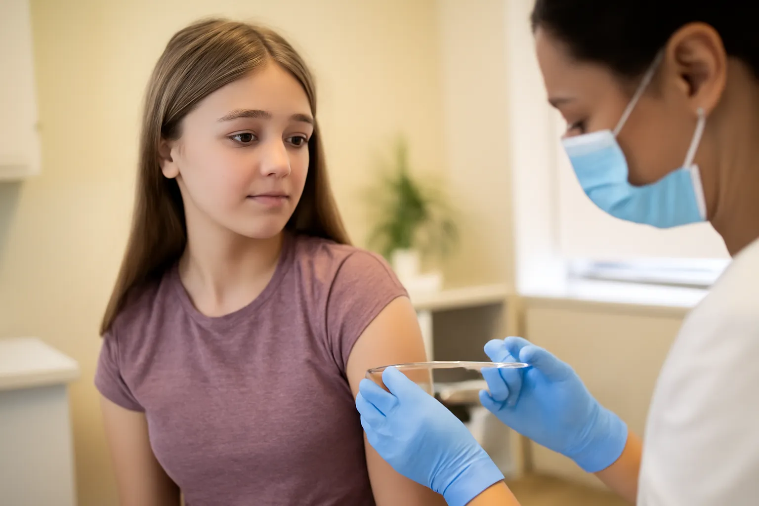 Middle school students essential vaccination