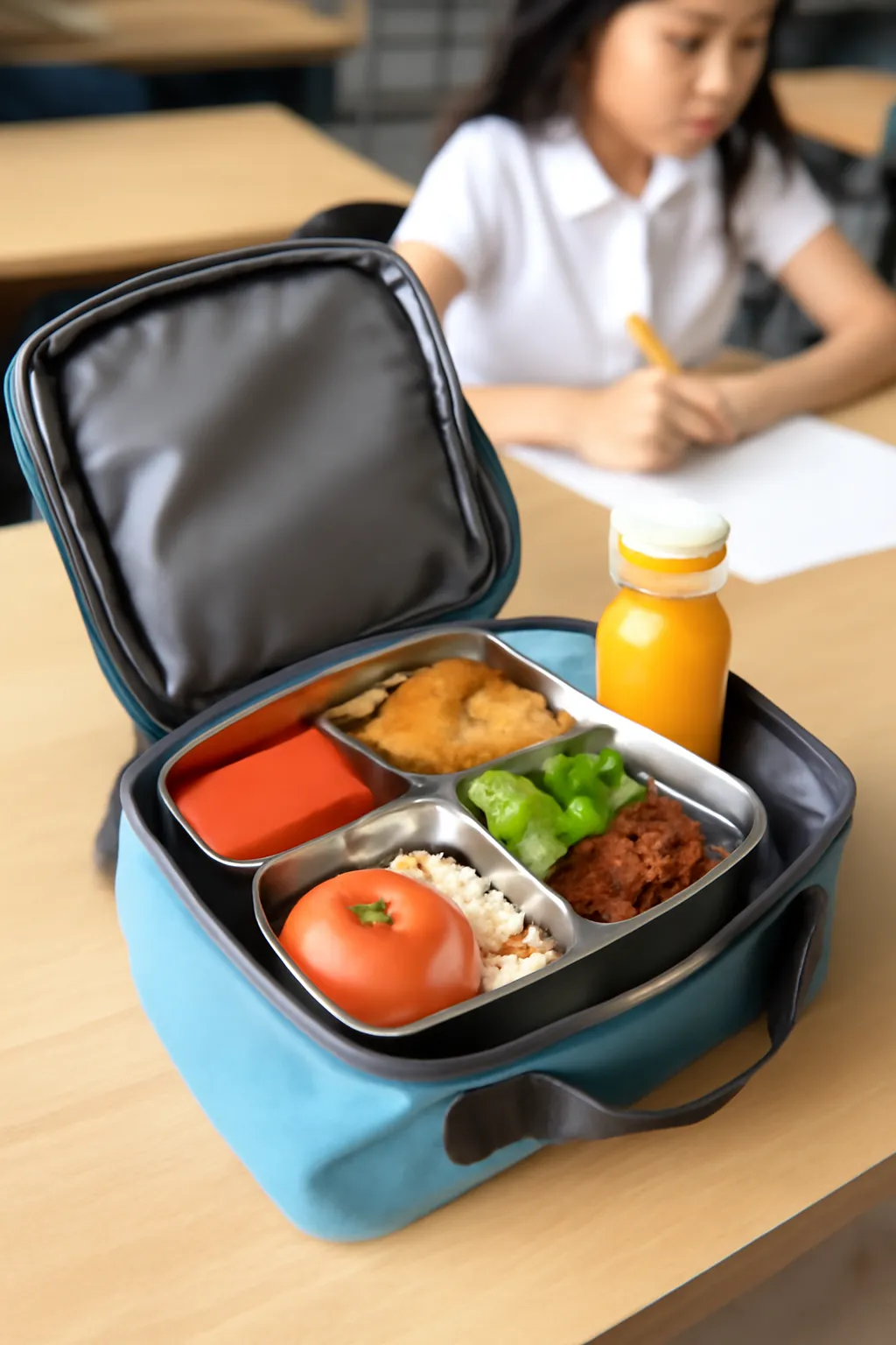 Elementary school lunch box delivery