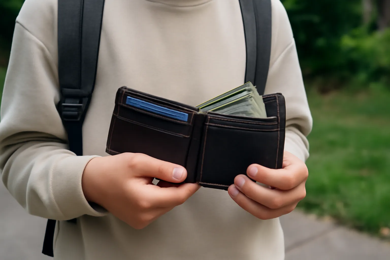 Middle school student gift wallet