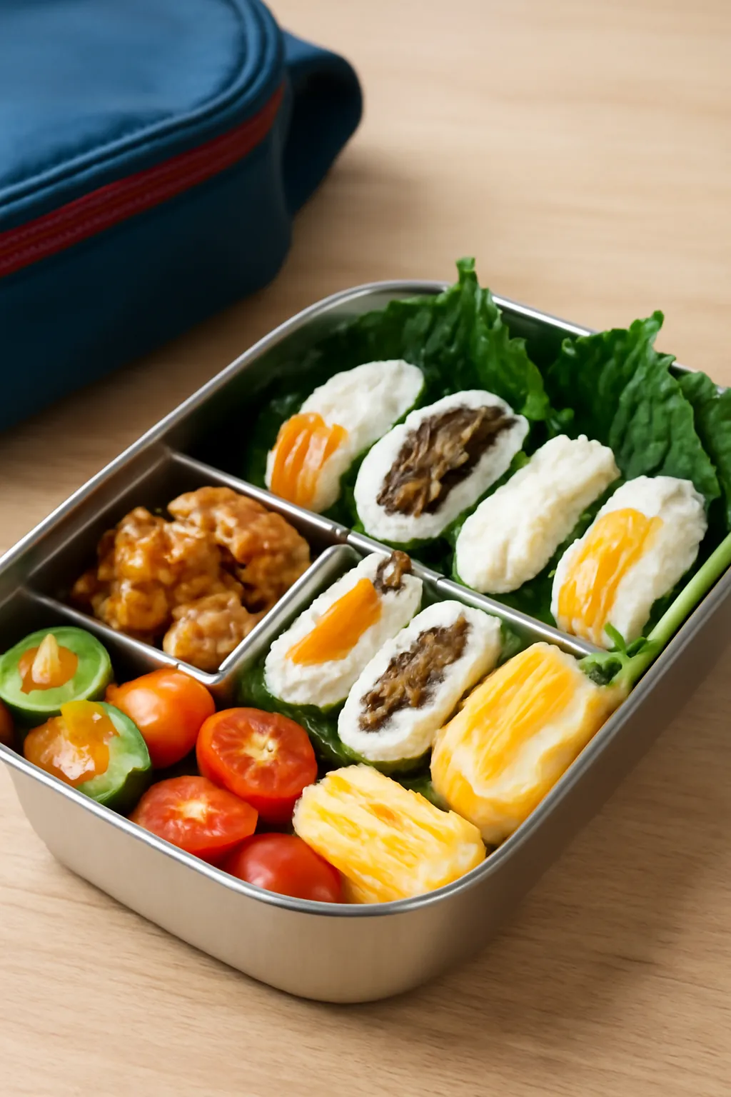 How to make a good ssambap lunch box with an elementary school picnic lunch box