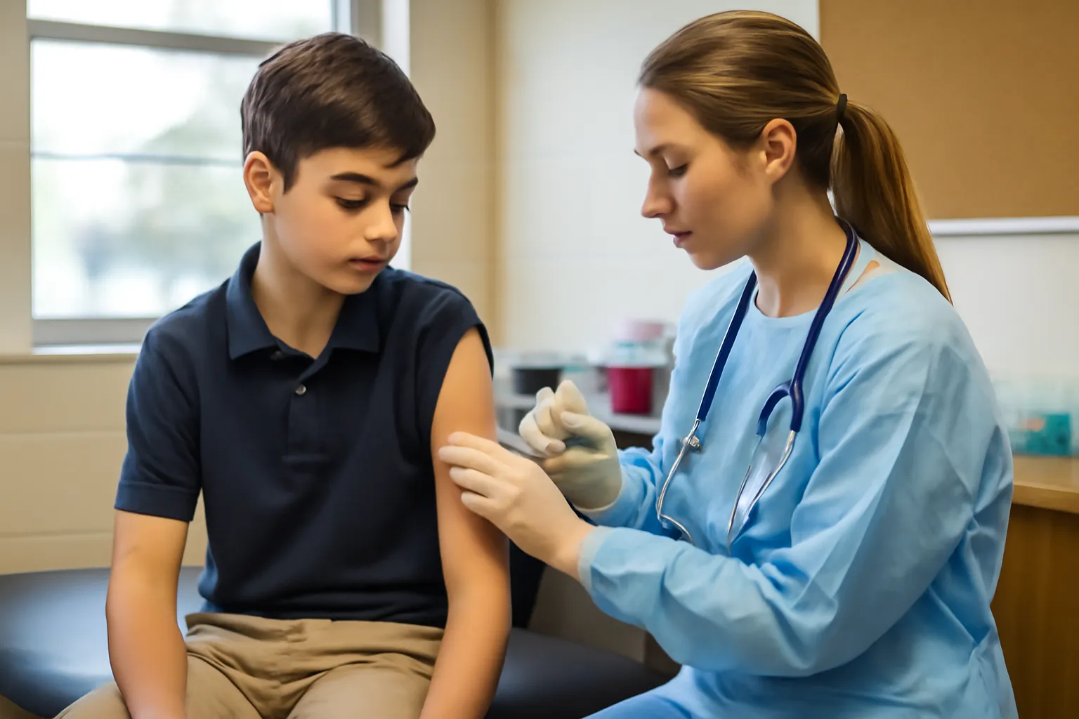 Middle school student nutrition injection