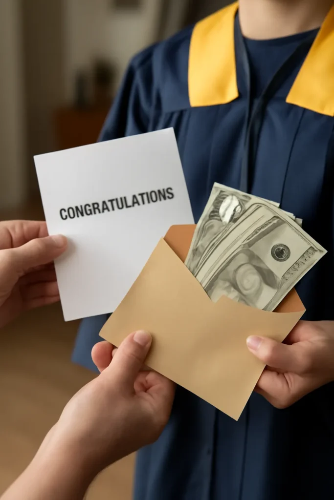 Middle school student graduation gift pocket money