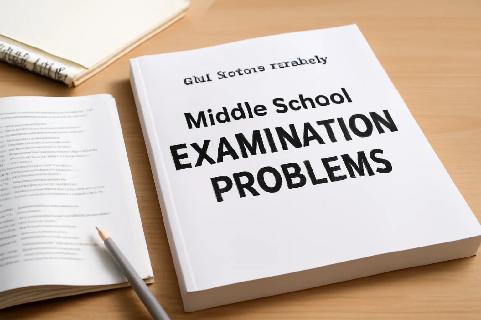 Middle School Student Gam Examination Book
