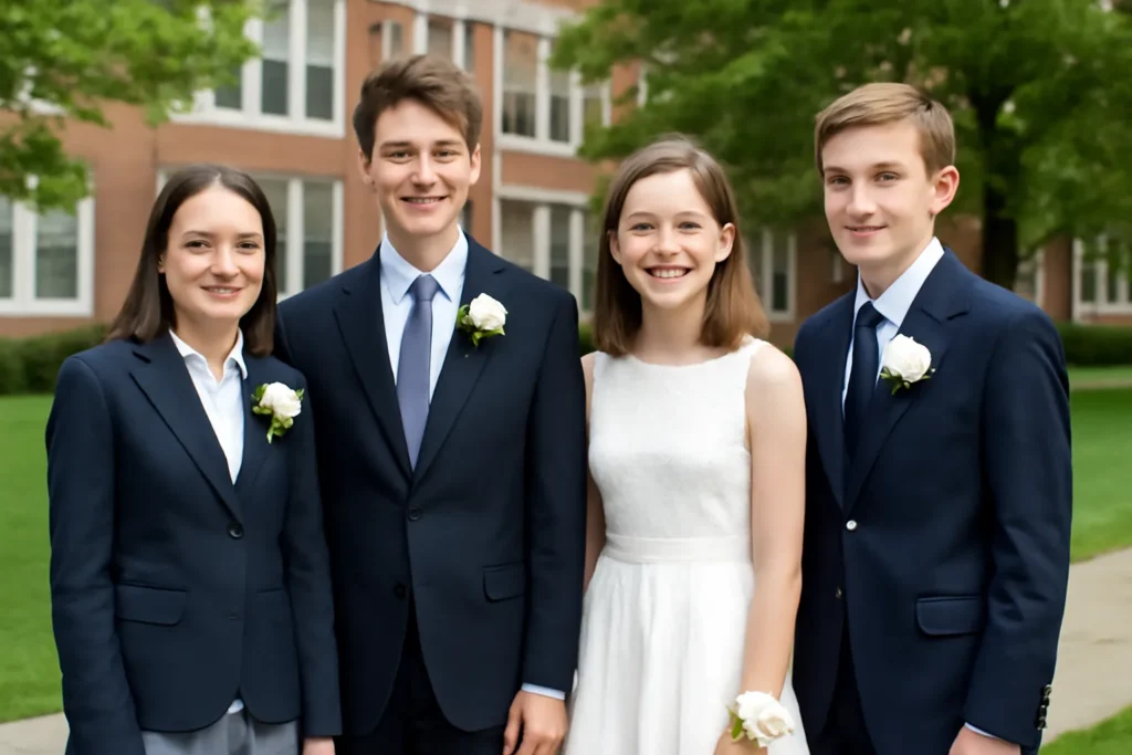 Middle school wedding school uniform