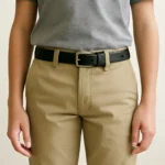 Middle school student pants belt