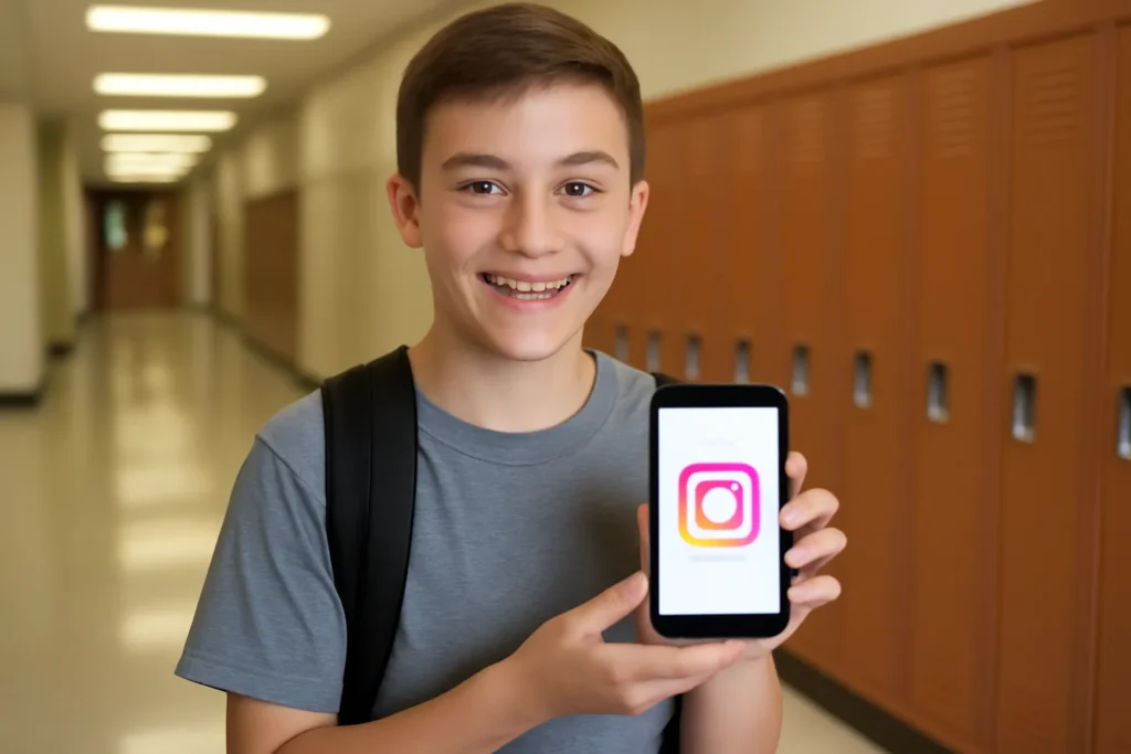 Middle school student Instagram joins