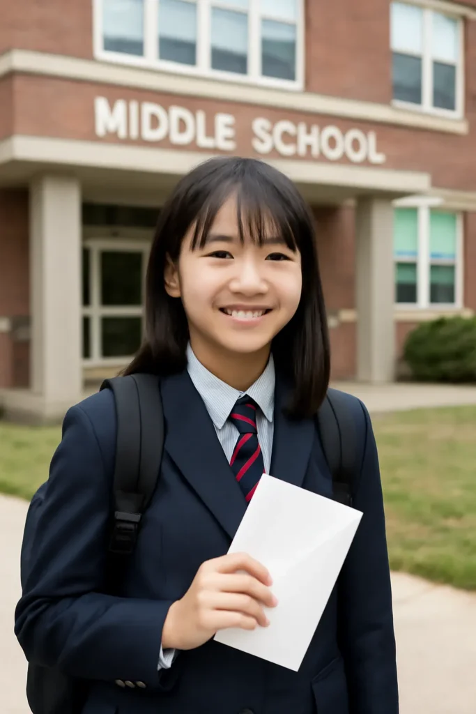 Middle school student admission gift amount
