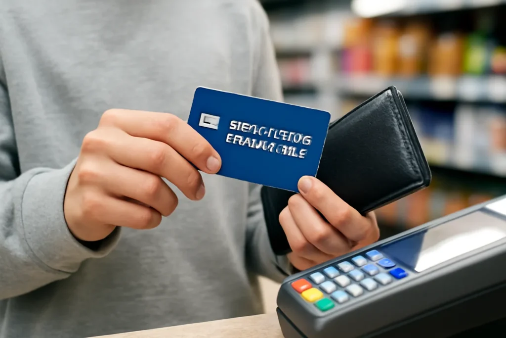 Middle school student card payment