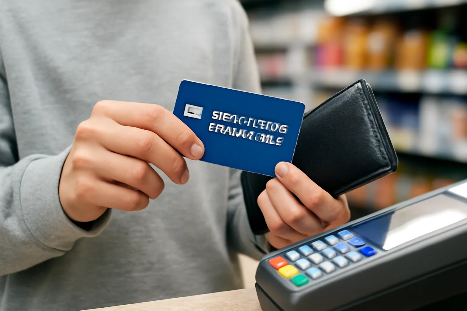 Middle school student card payment