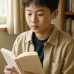 Middle School Student Reading Book Korean Short Fiction 1