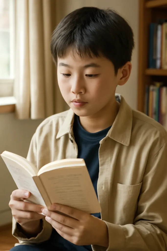 Middle School Student Reading Book Korean Short Fiction 1