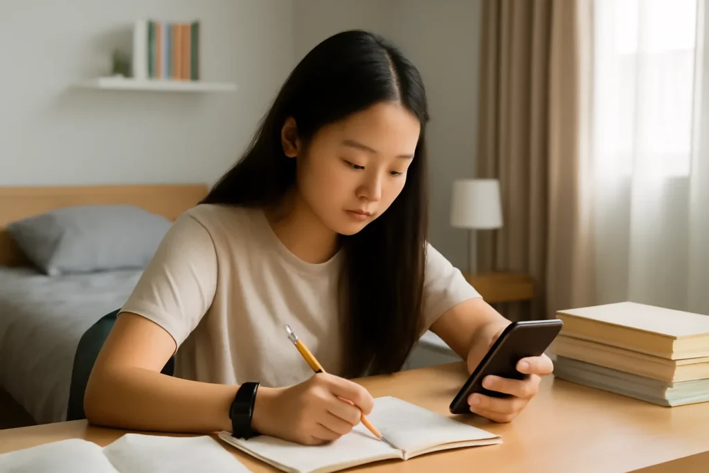 High school student study