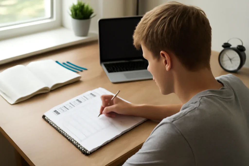 High school student study plan