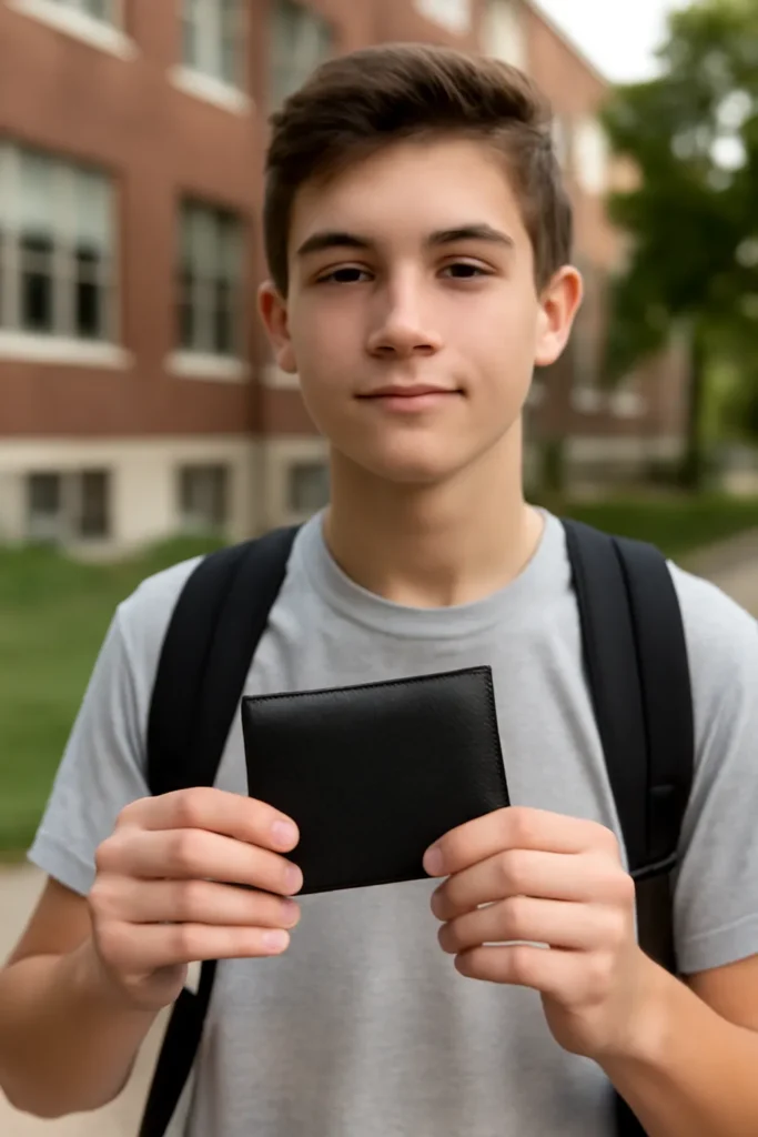 High school student male wallet