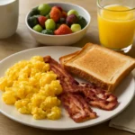 High school student breakfast menu