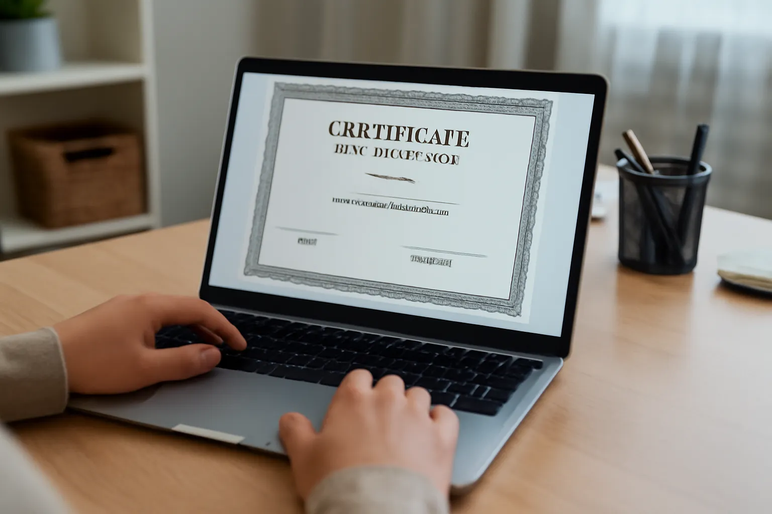 High school student certificate online issuance