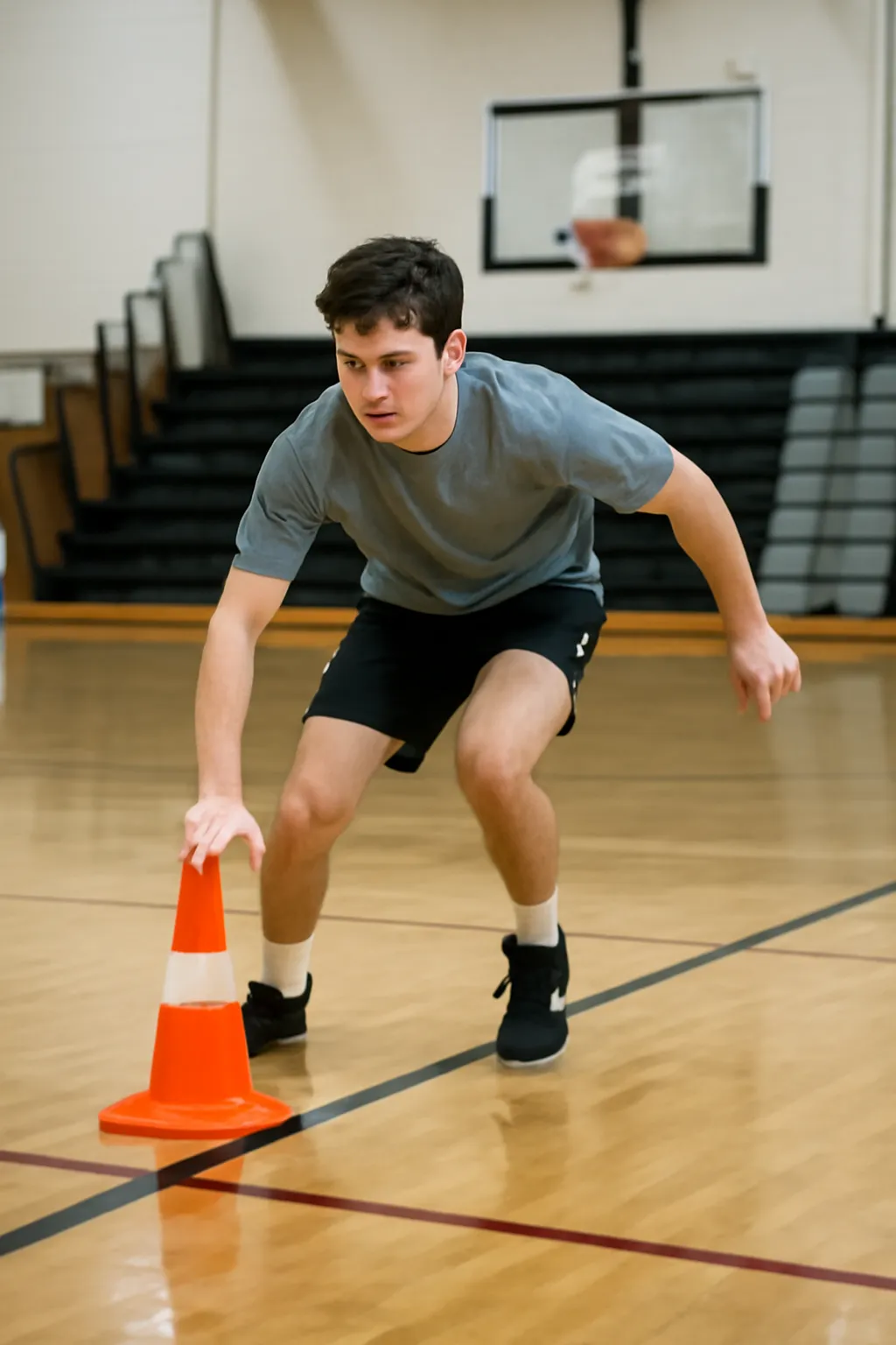 High school student shuttle run average